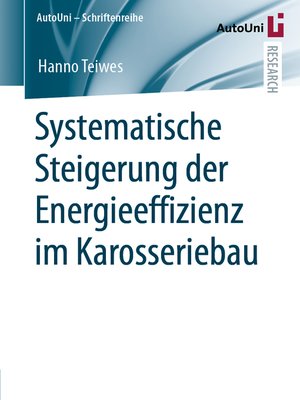 cover image of Systematische Steigerung der Energieeffizienz im Karosseriebau